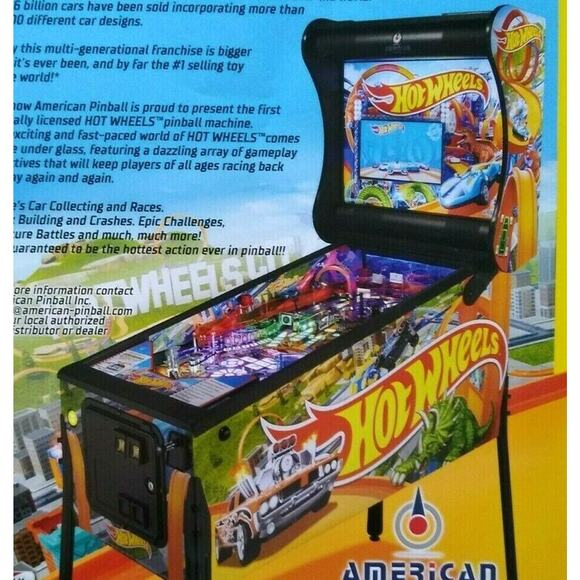 Hot Wheels Art Print FLYER Original Promo Mattel Toy Car Theme Vintage Promo Art - Picture 1 of 5